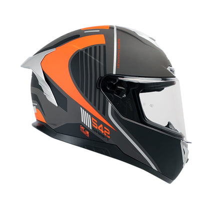 CASCO SHAFT SH-542GT PRODIGY MATE NEGRO NARANJA NEON