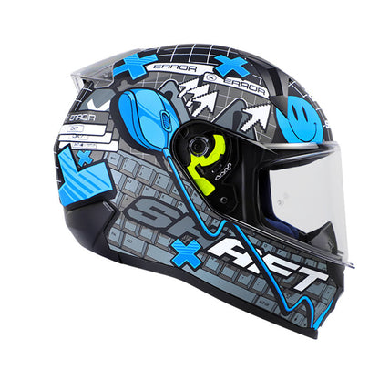 CASCO SHAFT SH-560 CLICK MATE NEGRO AZUL