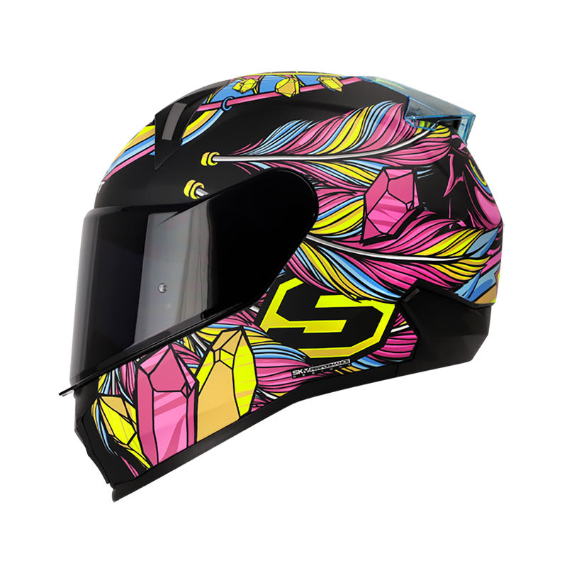 CASCO SHAFT SH-560 DREAM CATCH MATE NEGRO AZUL VISOR HUMO