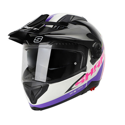 CASCO SHAFT SH-3700DV MOTORSPORTS BLANCO MORADO NEON