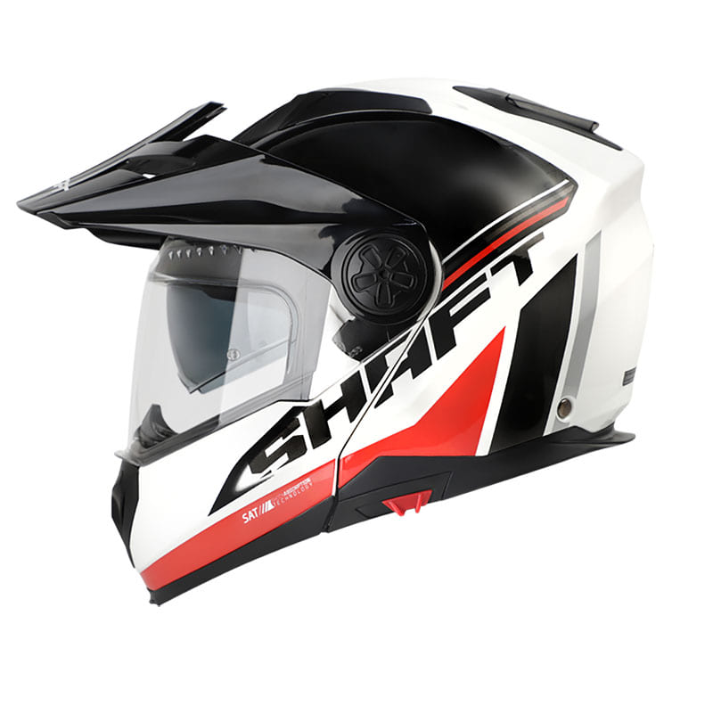 CASCO SHAFT SH-3700DV MOTORSPORTS BLANCO ROJO