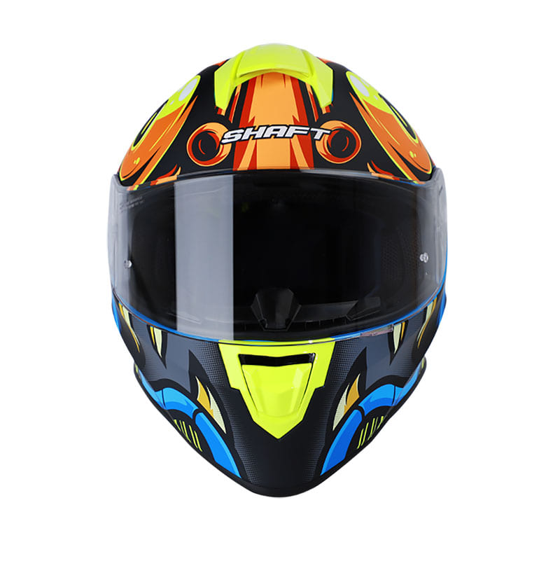 CASCO SHAFT SH-551 TEMPEST MATE AZUL AMARILLO NEON