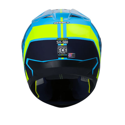 CASCO SHAFT SH-560 ARROW MATE AZUL AMARILLO NEON