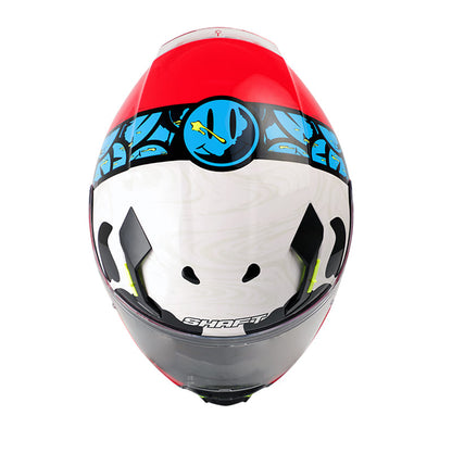 CASCO SHAFT SH-562 REBIRTH ROJO AZUL