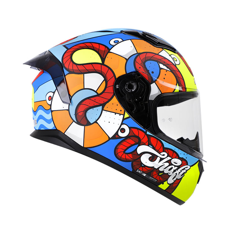 CASCO SHAFT SH-582SP NAVY MATE AZUL NARANJA NEON