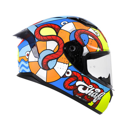 CASCO SHAFT SH-582SP NAVY MATE AZUL NARANJA NEON