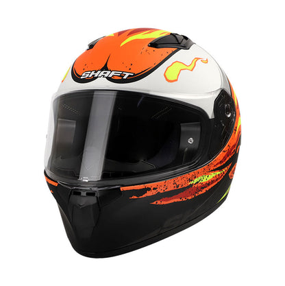CASCO SHAFT SH-582SP FLAMER MATE NEGRO NARANJA NEON