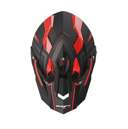 CASCO SHAFT SH-MX370DV PRO THEME MATE NEGRO ROJO