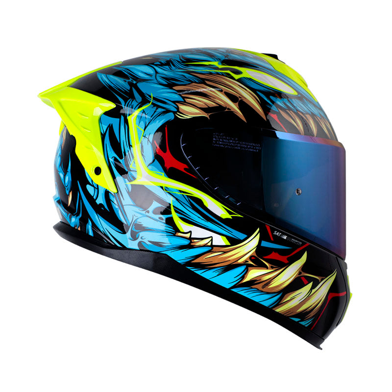 CASCO SHAFT SH-610DV PRO EXO AZUL AMARILLO NEON IRIDIUM