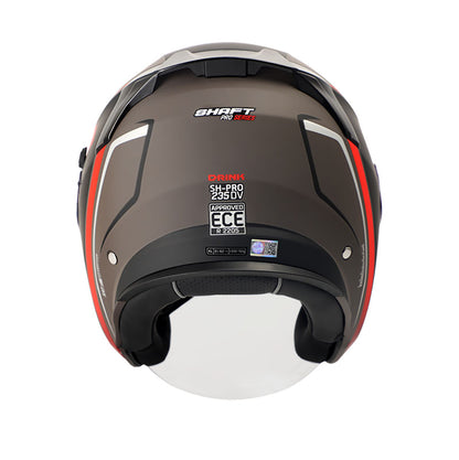 CASCO SHAFT SH-235DV PRO DRINK MATE NEGRO ROJO