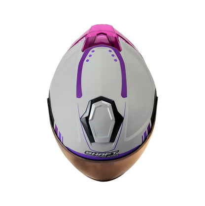 CASCO SHAFT SH-240DV PRO MAIK MTE GRIS MORADO VISOR IRIDIUM