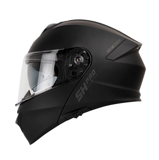CASCO SHAFT SH-4000DV PRO SOLID MATE NEGRO VISOR PLATA
