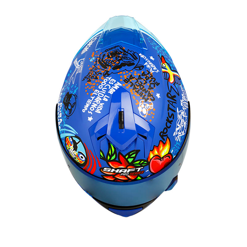 CASCO SHAFT SH-610DV PRO CANDELA AZUL CANDY VISOR IRIDIUM