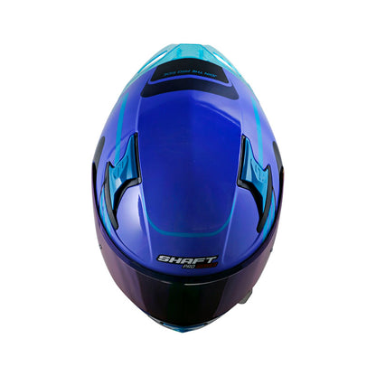 CASCO SHAFT SH-612DV PRO AURA AZUL AZUL VISOR IRIDIUM AZUL