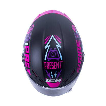 CASCO ICH ICH-501SP TIME TRAVEL MATE NEGRO FUCSIA NEON