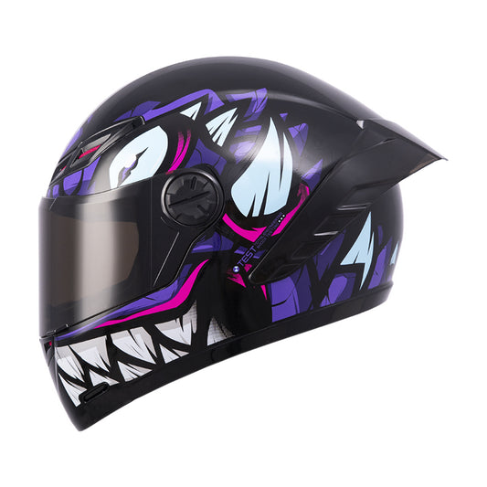 CASCO ICH-501SP DEMENTOR NEGRO MORADO VISOR HUMO