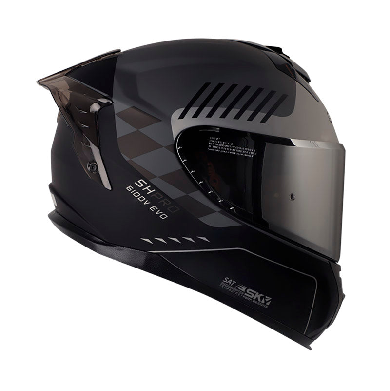CASCO SHAFT SH-610EVO MIX GRIS PLATA VISOR IRIDIUM PLATA