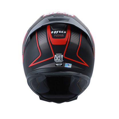 CASCO HRO HRO-511 FUCKUS MATE NEGRO ROJO