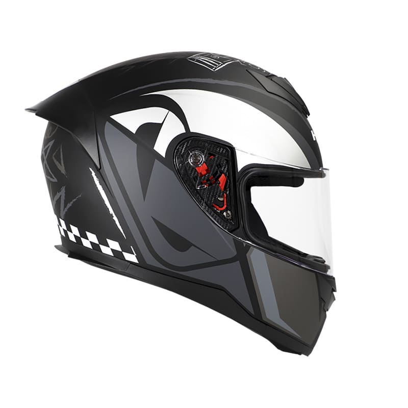 CASCO HRO HRO-511 TRACK MATE NEGRO GRIS