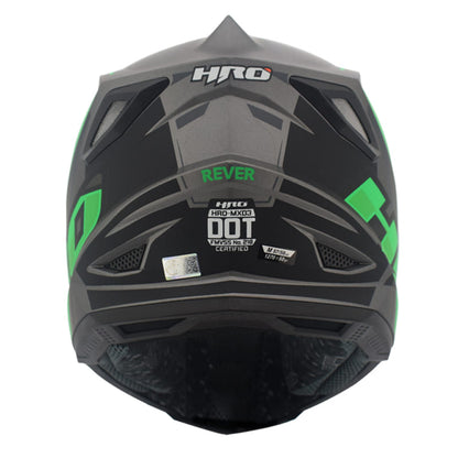 CASCO HRO HRO-MX03 REVER MATE NEGRO VERDE NEON