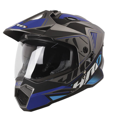 CASCO HRO HRO-MX330DV ELEXE MATE NEGRO AZUL