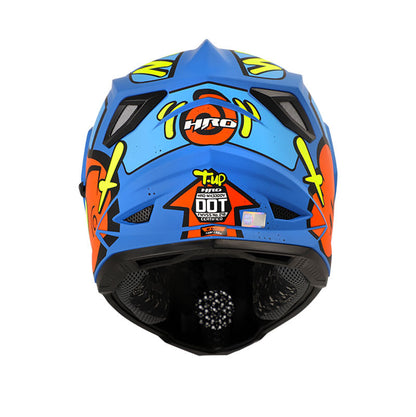 CASCO HRO-MX330DV T-UP MATE AZUL AMARILLO NEON
