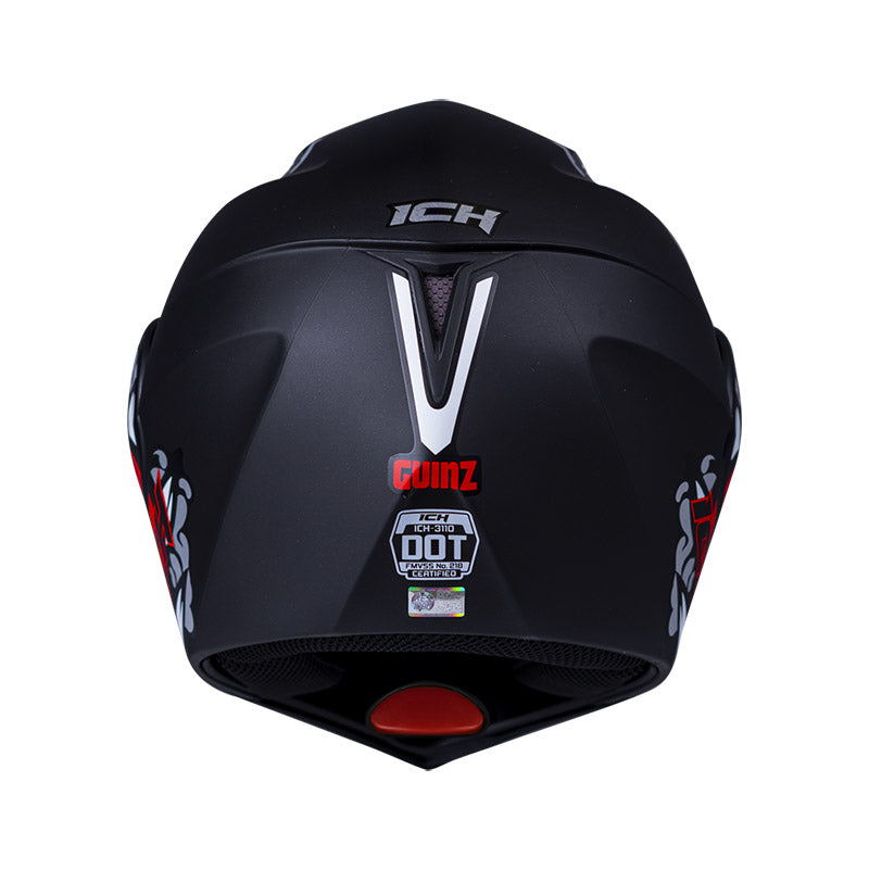CASCO ICH ICH-3110DV GUINZ MATE NEGRO ROJO