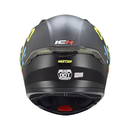 CASCO ICH ICH-3120DV MARTIAN MATE NEGRO AMARILLO NEON