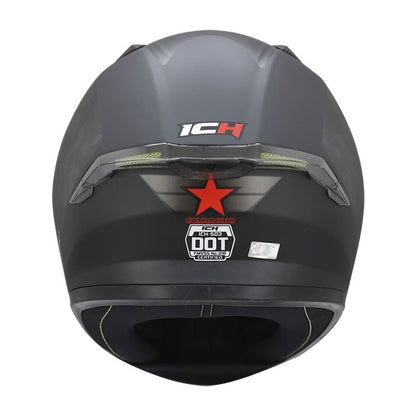 CASCO ICH ICH-503SP COMMANDO MATE NEGRO ROJO