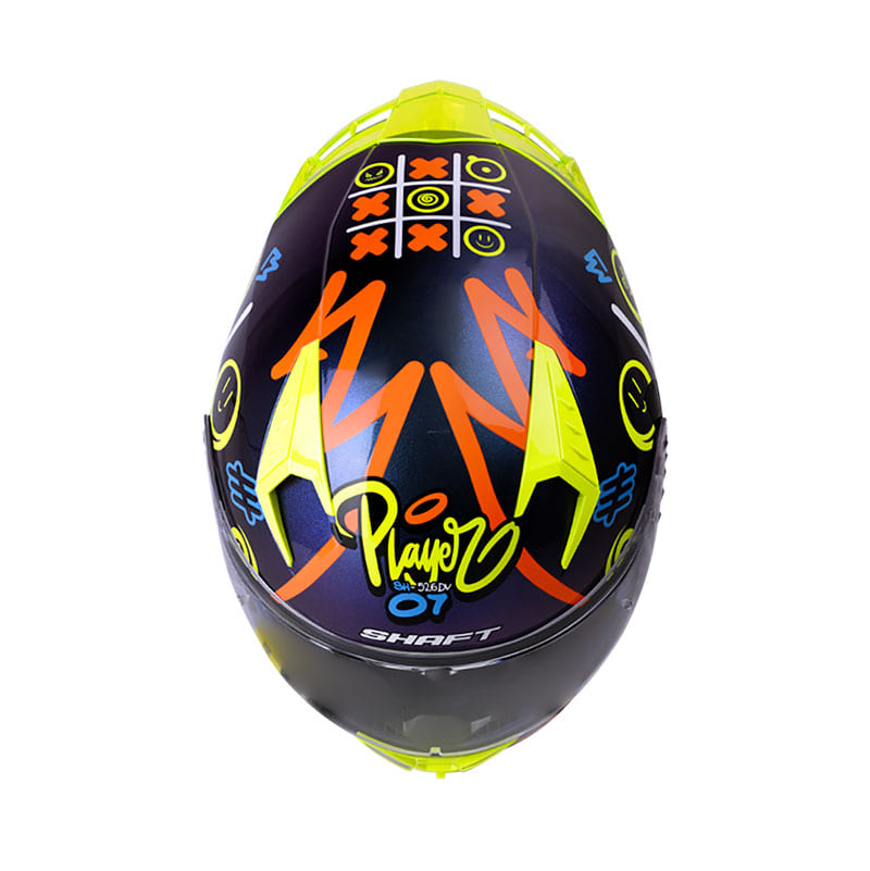 CASCO SHAFT SH-526SP TRIQUI EVO CAMALE AMARILLO NEON