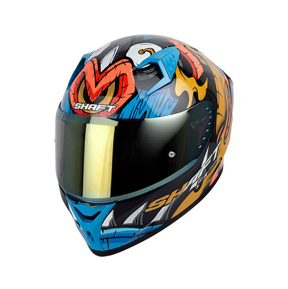 CASCO SHAFT SH-526SP TIKI NEGRO DORADO VISOR IRIDIUM