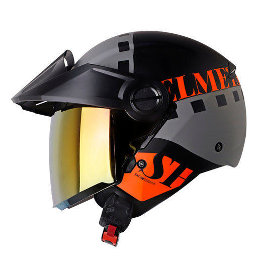 CASCO SHAFT SH-212 DITTO MATE NEGRO NARANJA NEON IRIDIUM
