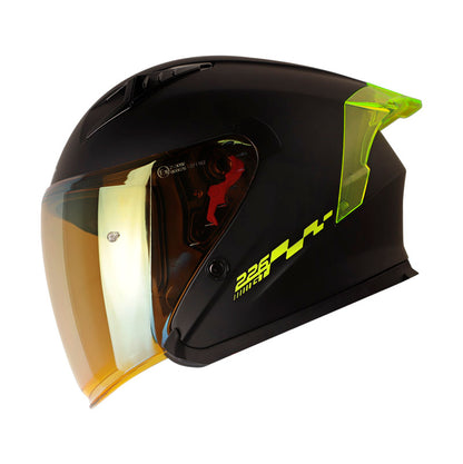 CASCO SHAFT SH-226GT SOLID MATE NEGRO AMARILLO V.IR.AMARILLO