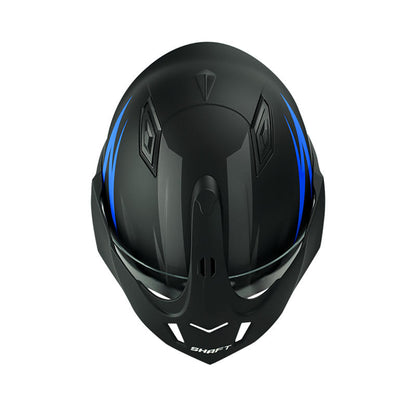 CASCO SHAFT SH-227 SKUARE MATE NEGRO AZUL