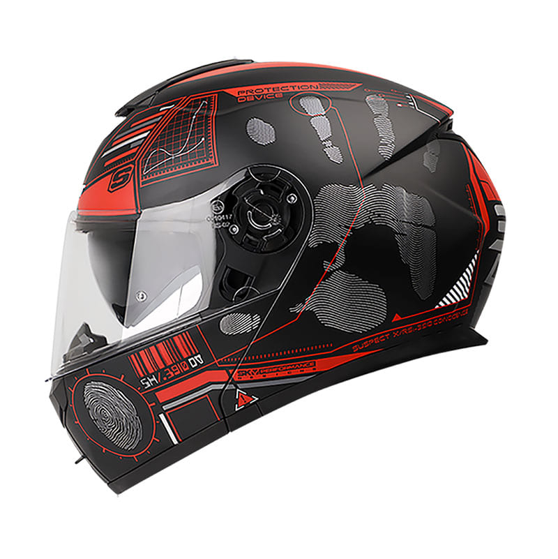 CASCO SHAFT SH-3910DV SUSPECT MATE NEGRO ROJO