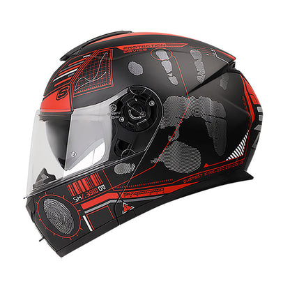 CASCO SHAFT SH-3910DV SUSPECT MATE NEGRO ROJO