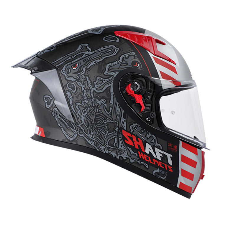 CASCO SHAFT SH-526SP FOSSIL EVO MATE NEGRO ROJO SM