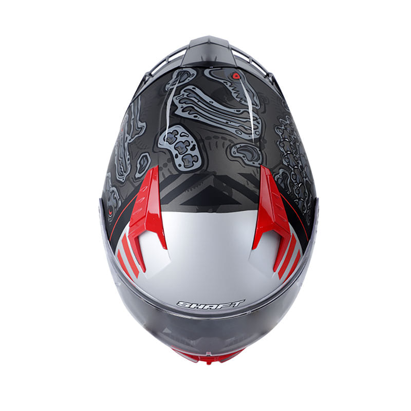 CASCO SHAFT SH-526SP FOSSIL EVO MATE NEGRO ROJO SM