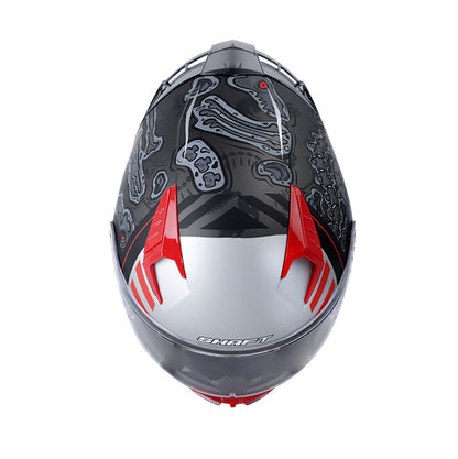 CASCO SHAFT SH-526SP FOSSIL EVO MATE NEGRO ROJO SM