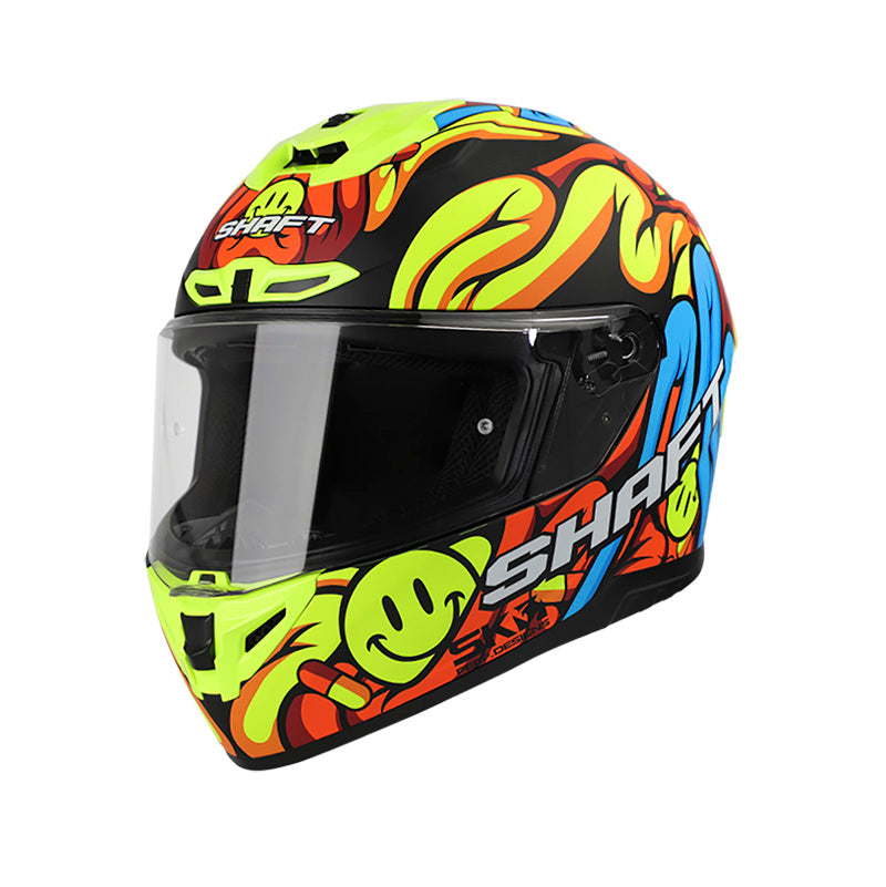 CASCO SHAFT SH-542GT INSIDE MATE NEGRO AMARILLO NEON