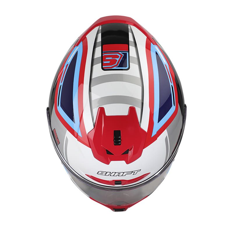 CASCO SHAFT SH-542GT POKAT BLANCO ROJO