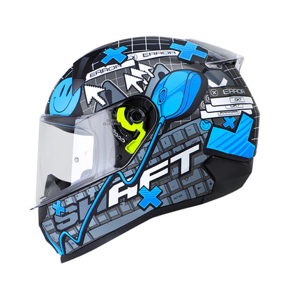 CASCO SHAFT SH-560 CLICK NEGRO AZUL