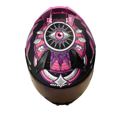 CASCO SHAFT SH-560 DREAM CATCH MATE NEGRO FUCSIA VISOR IRIDIUM