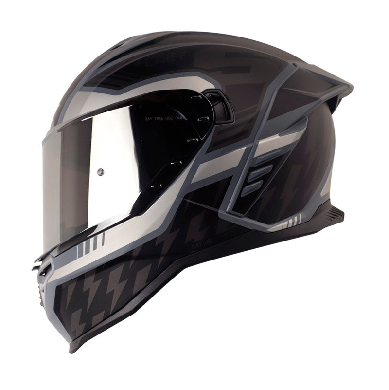 CASCO SHAFT SH-598GTR XEPA GRIS OSCURO GRIS VISOR IR.PLATA