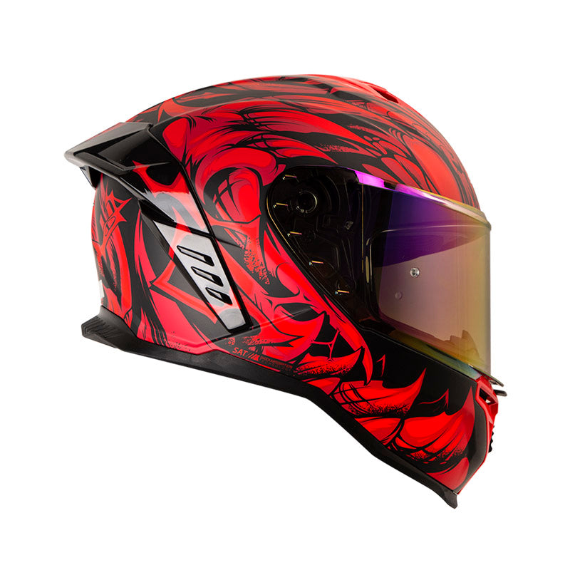 CASCO SHAFT SH-598GTR LEVIATAN MATE NEGRO ROJO IRIDIUM