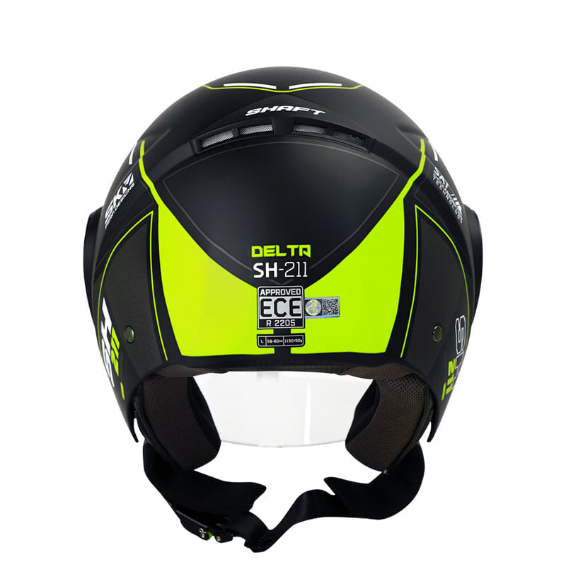 CASCO SHAFT SH-211 DELTA MATE NEGRO AMARILLO NEON