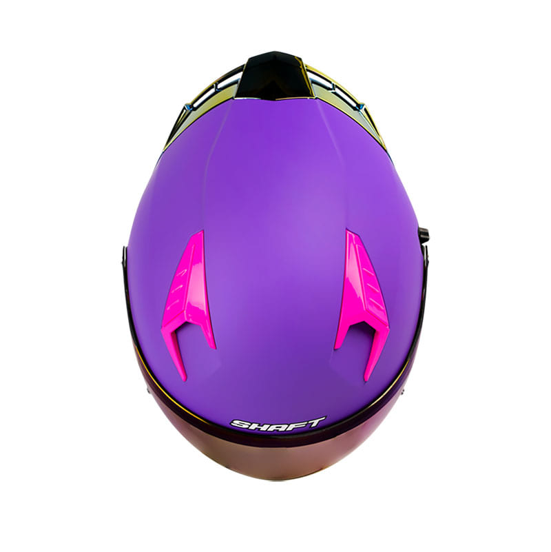 CASCO SHAFT SH-226SP SOLID MATE MORADO VISOR IRIDIUM MORADO