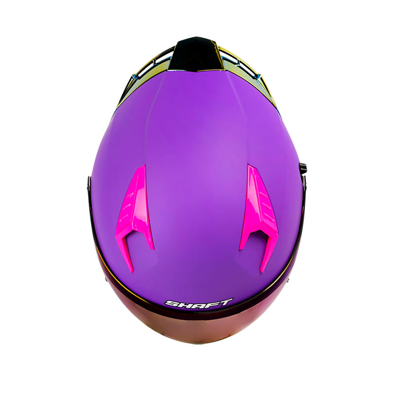 CASCO SHAFT SH-226SP SOLID MATE MORADO MORADO VISOR HUMO