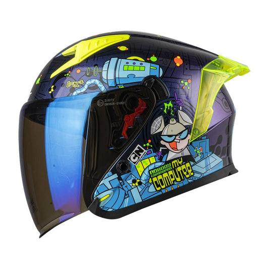 CASCO SHAFT SH-226SP DEXTER CAMALEON VISOR IRIDIUM AZUL