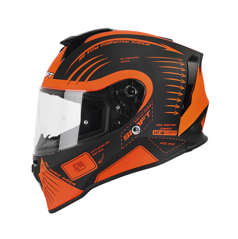 CASCO SHAFT SH-551 INSTRUCTIONS MATE NEGRO NARANJA NEON